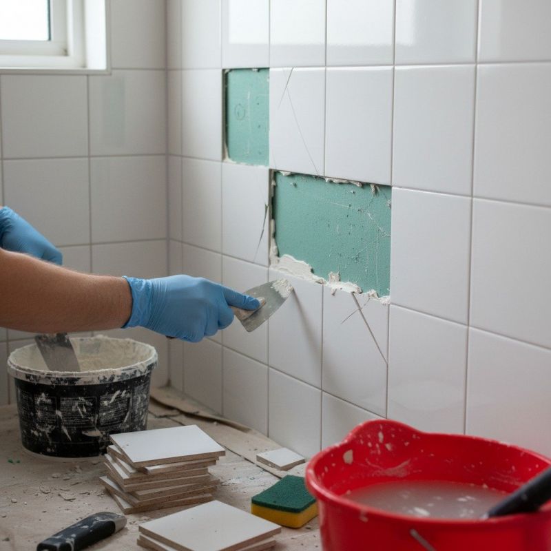 Bathroom Tile Repair detail
